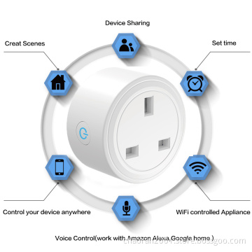 2019 new arrivals europe smart home power plug smart timer adapter wifi plug socket alexa eu uk wifi smart plug